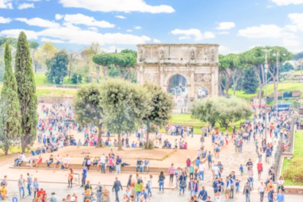 Defocused background with Arch of Constantine in Rome, Italy — Stock Photo, Image