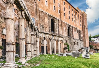 Forum, İtalya Roma kalıntıları üzerinde doğal görünümü