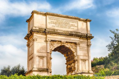 The iconic Arch of Titus in the Roman Forum, Rome clipart