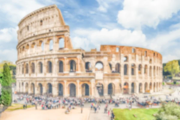 Defokussierter Hintergrund des flavischen Amphitheaters, auch bekannt als Kolosseum — Stockfoto