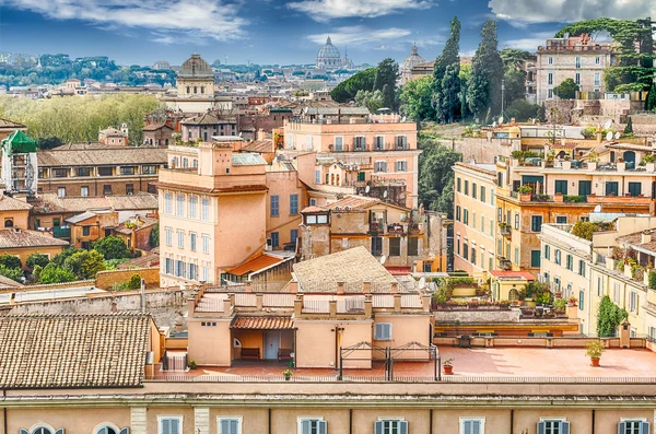 Aerial view of Rome city centre from the Palatine Hill — Stock Photo, Image