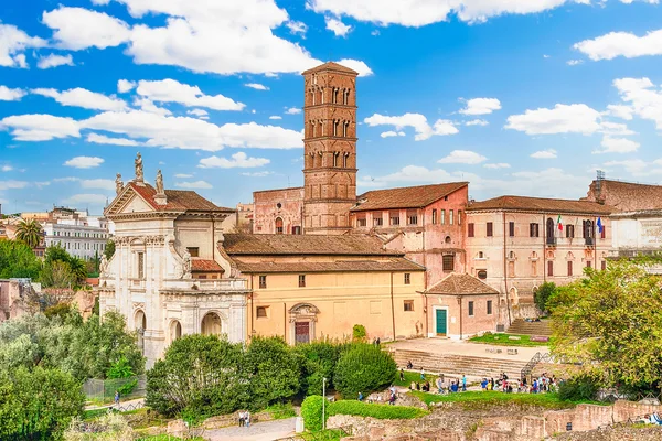Kirche von santa francesca romana im römischen forum, rom, italien — Stockfoto
