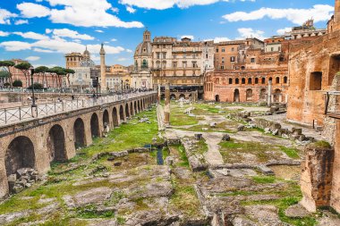 Trajan Pazarı, Via dei Fori Imperiali harabeleri, Roma, İtalya