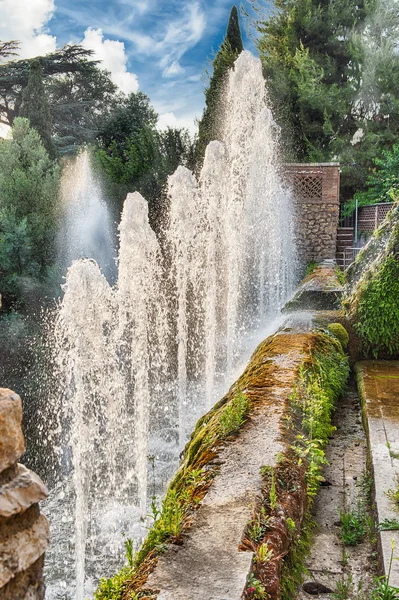 Neptün Çeşmesi, Villa d'Este, Tivoli, İtalya — Stok fotoğraf