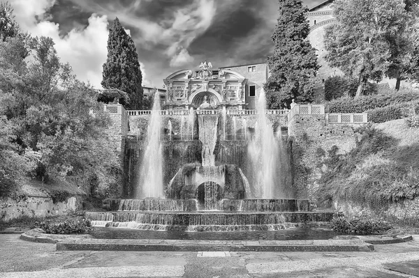 La Fuente de Neptuno, Villa d 'Este, Tivoli, Italia — Foto de Stock