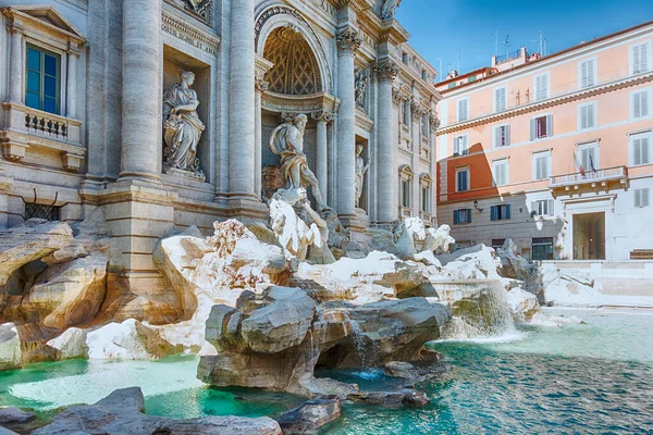 View Trevi Fountain Iconic Landmark City Centre Rome Italy One — Stock Photo, Image