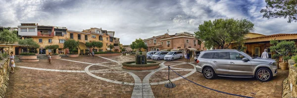 Porto Cervo Italia Agosto Vista Piazzetta Del Cervo Una Las — Foto de Stock