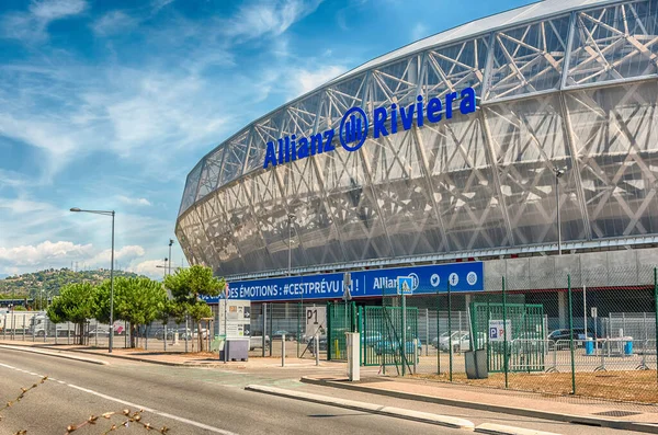 Nice Francie Srpna Exteriér Allianz Riviera Stade Nice Cote Azur — Stock fotografie