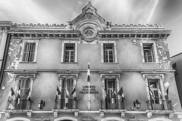 Fachada Del Ayuntamiento Situada Casco Antiguo Saint Tropez Costa Azul — Foto de Stock