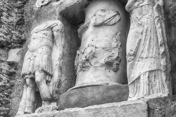 Ruins Tomb Cecilia Metella Iconic Mausoleum Appia Rome Italy — Stock Photo, Image