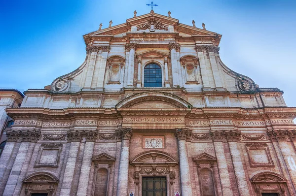 Facade Church Ignatius Loyola Campus Martius Central Rome Italy — Stock Photo, Image