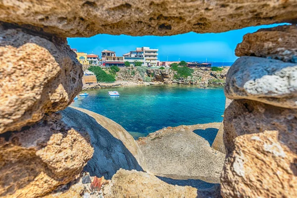 Vista Sobre Cidade Isola Capo Rizzuto Mar Jónico Calábria Itália — Fotografia de Stock
