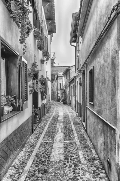 Pintorescas Calles Callejones Pueblo Costero Chianalea Fracción Scilla Calabria Italia — Foto de Stock