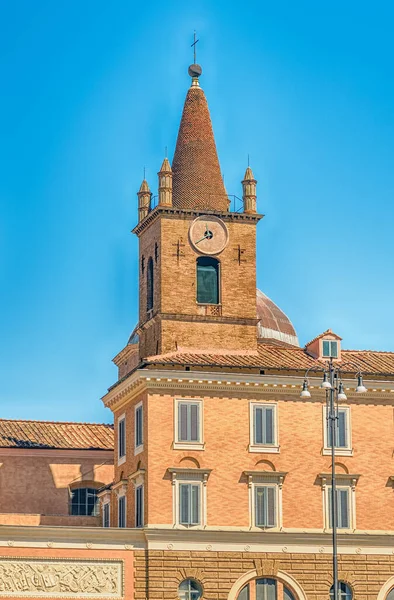 Santa Maria Del Popolo Bazilika Ikonikus Épület Nevezetesség Piazza Del — Stock Fotó