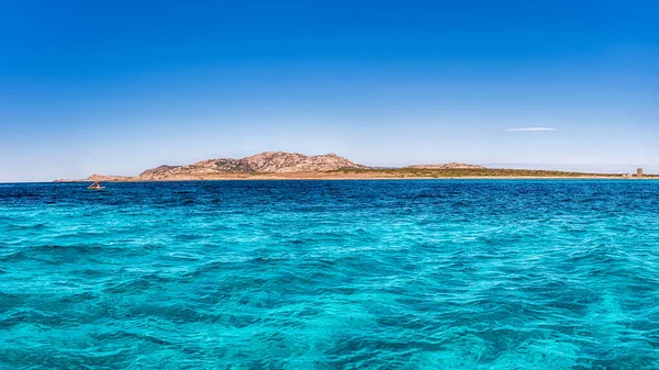 Szcenírozott Kilátás Nyílik Pelosa Strand Egyik Legszebb Tengerparti Helyek Földközi — Stock Fotó