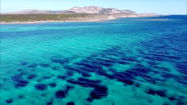 Naturskön Utsikt Över Stranden Pelosa Vackraste Platserna Vid Havet Medelhavet — Stockvideo