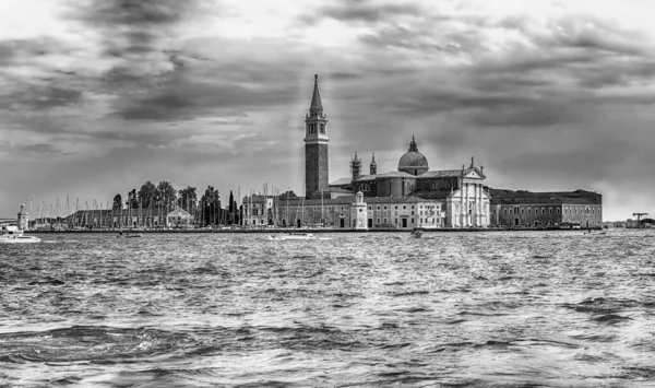 Vista Panorâmica Igreja Ilha São Jorge Canal Giudecca Veneza Itália — Fotografia de Stock