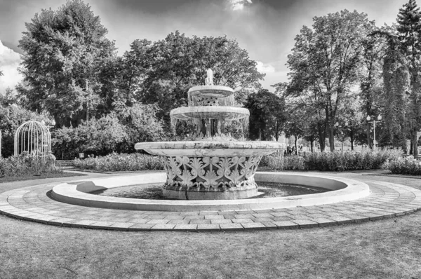 Fuente Escénica Dentro Del Parque Gorki Centro Moscú Rusia — Foto de Stock