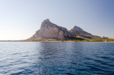 San Vito Lo Capo denizden görünümünü