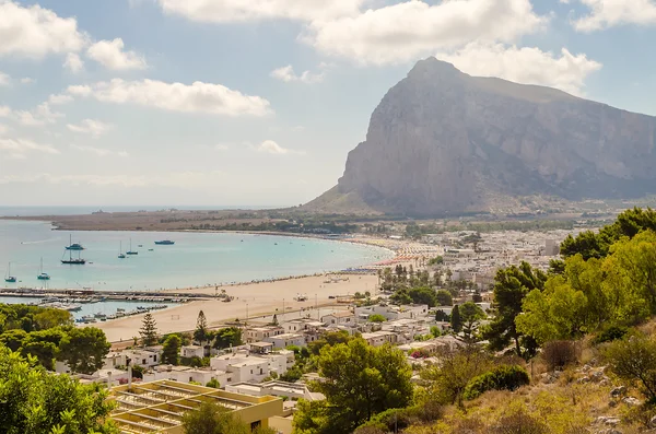 Panoramisk utsikt över San Vito Lo Capo, Sicilien — Stockfoto