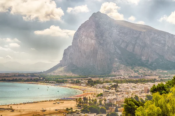 Panoramatický pohled na San Vito Lo Capo, Sicílie — Stock fotografie