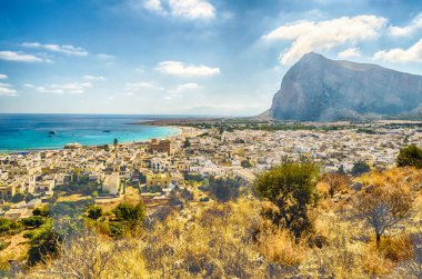 Panoramik görüntülemek San Vito Lo Capo, Sicilya