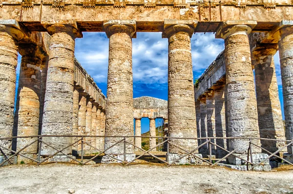 Grekiska templet segesta — Stockfoto