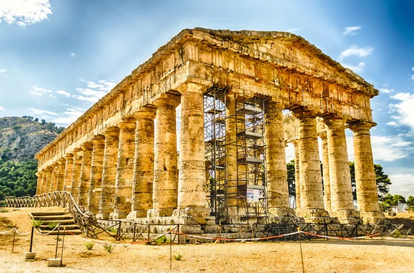 Segesta Yunan tapınağı — Stok fotoğraf