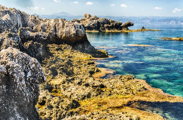 Playa Mediterránea en Milazzo, Sicilia —  Fotos de Stock