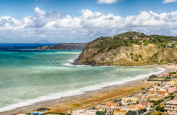 Mittelmeerstrand in Milazzo, Sizilien — Stockfoto