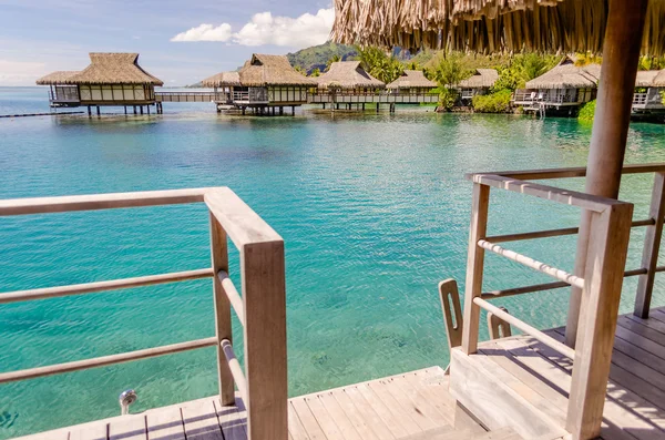 Overwater Bungalows, French Polynesia — Stock Photo, Image