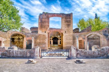 Kalesi'nde Villa Adriana (Hadrian'ın Villa), Tivoli, İtalya