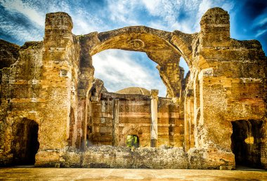 Villa Adriana (Hadrian'ın Villa), büyük Hamamı kalıntıları TIV
