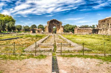 Kalesi'nde Villa Adriana (Hadrian'ın Villa), Tivoli, İtalya