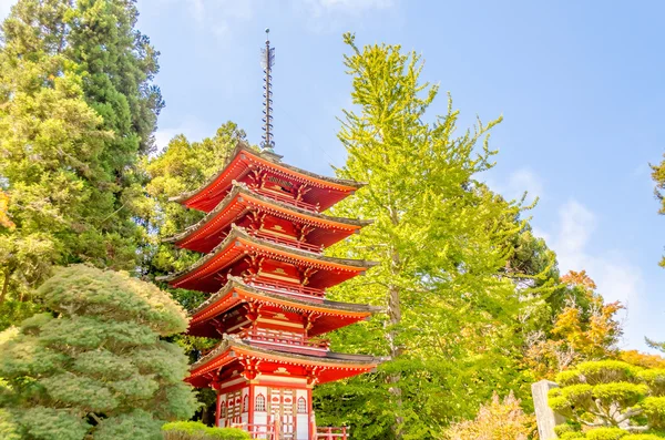 日本のティー ガーデンは、San Francisco、アメリカで日本の寺院 — ストック写真