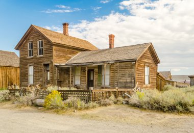 Abandoned House in the Gold Mining Ghost Town of Bodie, Californ clipart
