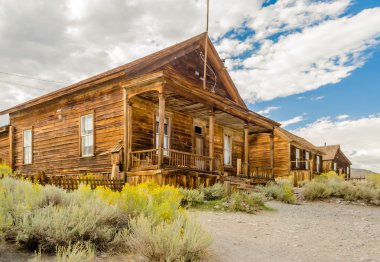 Bodie, California'dan altın madenciliği hayalet şehri terk edilmiş evde