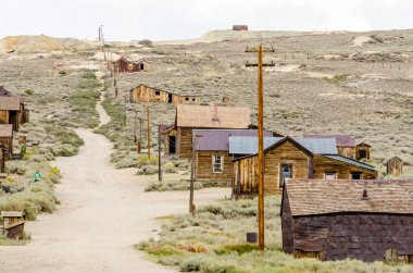 Main Street altın madenciliği hayalet kasaba Bodie, California