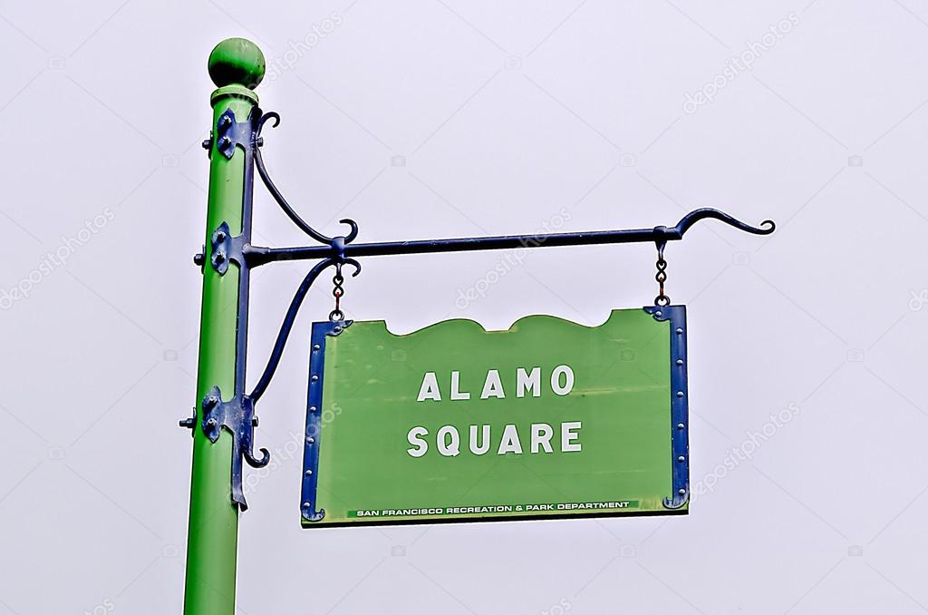 Alamo Square Sign in San Francisco