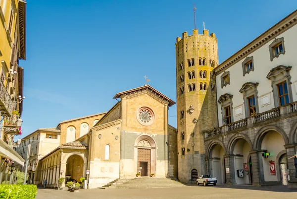 Mittelalterliche kirche von st. andrea, orvieto, italien — Stockfoto