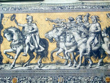 Furstenzug (prensler alayı), Dresden dev duvar