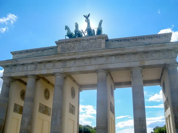 Portão de Brandemburgo (Brandenburger Tor), um dos principais marcos — Fotografia de Stock