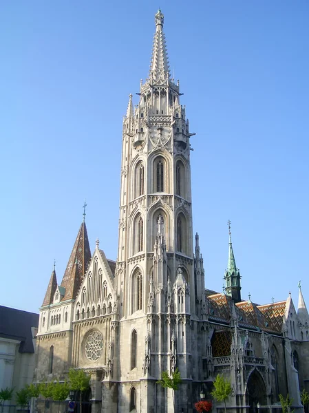 Iglesia Matthias en el Bastión del Pescador en Budapest — Foto de Stock