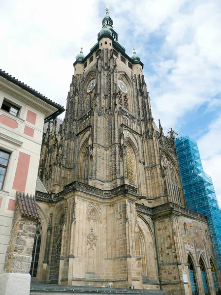 Cephe St Vitus Katedrali, Prague, Çek Cumhuriyeti — Stok fotoğraf