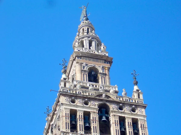 La Giralda, clocher de la cathédrale de Séville, ancien minaret — Photo