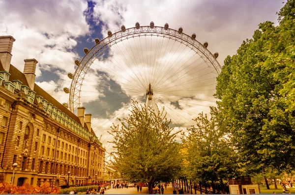 L'iconico punto di riferimento London Eye Panoramic Wheel — Foto Stock