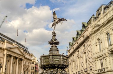 Eros Statue at Piccadilly Circus, London clipart