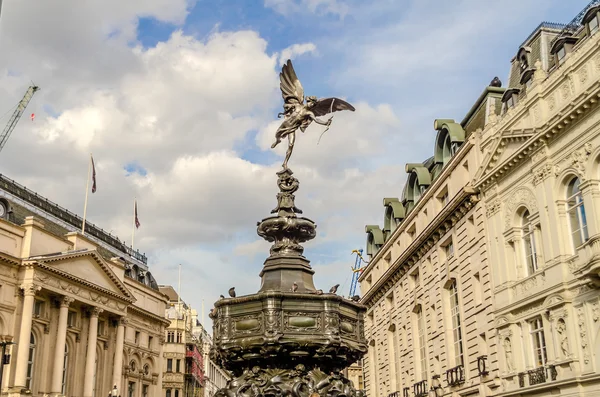 Άγαλμα EROS στο piccadilly circus, Λονδίνο — Φωτογραφία Αρχείου