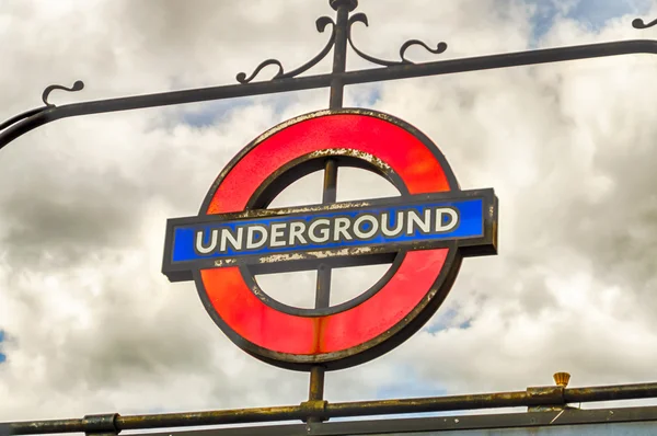 London underground tecken — Stockfoto