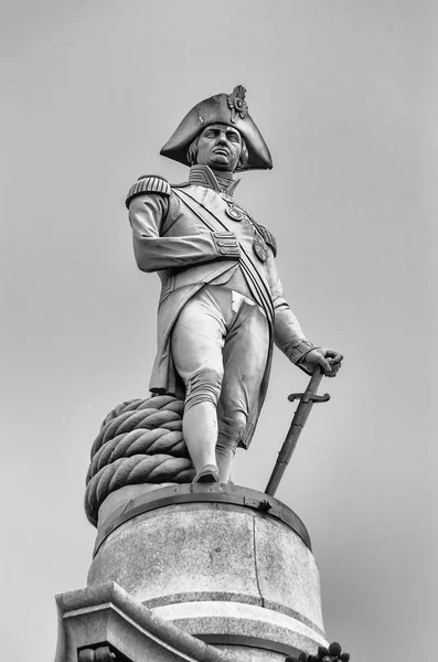 Nelson Statue at Trafalgar Square, London — Stock Photo, Image